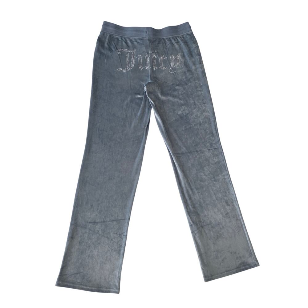 NWT Juicy Couture Blue 2 Piece Velvet Shirt and Pants Lounge Set, Y2K - Picture 8 of 15